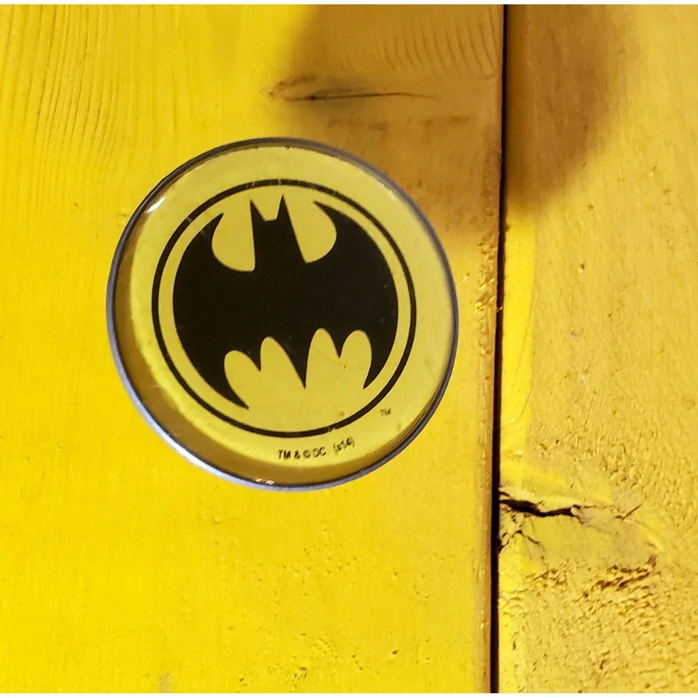 Wooden Crafty BATMAN Themed‎ Cap Or Coat Rack Comic Book Handles